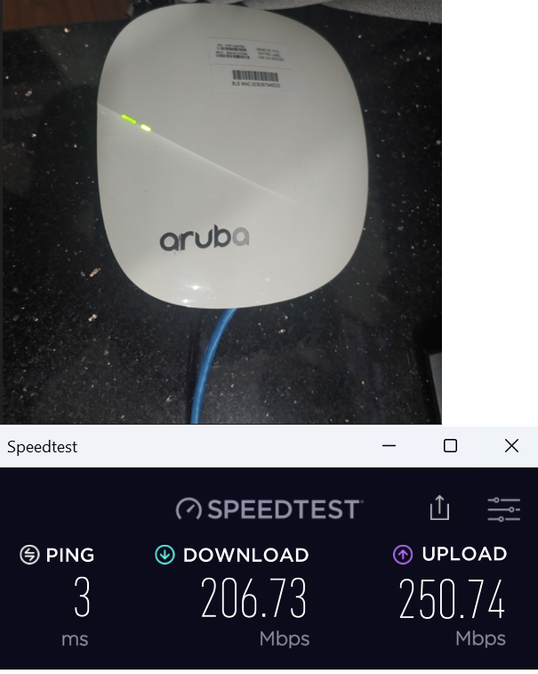 Wifi Aruba 315